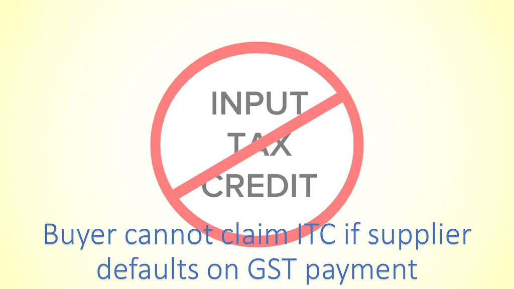 ITC not allowed to buyer if supplier did not pay GST to the government: Hon'ble Patna High Court ruling